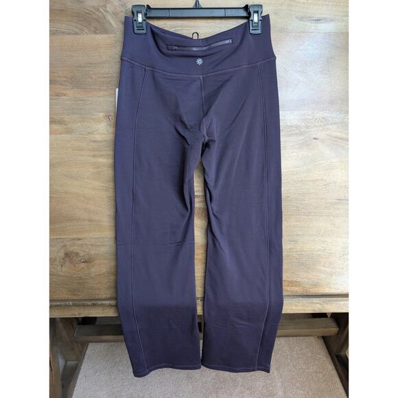 Athleta Altitude Edge Pants Womens M Purple Straight Leg High Waisted Athletic - Picture 2 of 5